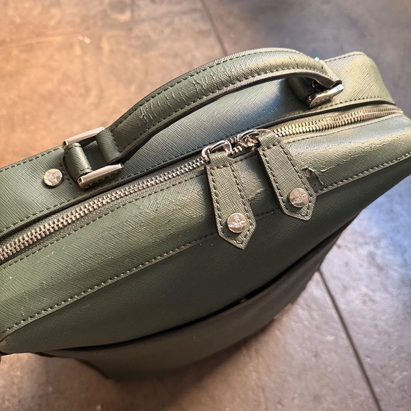 Brand New $900+ Leather Adjustable Backpack w/ Slight Peeling - Picture 12 of 16